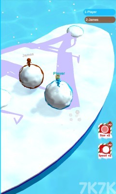 《火柴人滚雪球》游戏画面2