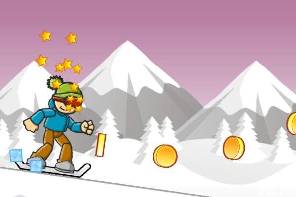 《冰山滑雪》游戏画面1