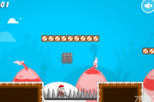 《圣诞老人重力赛跑》游戏画面2