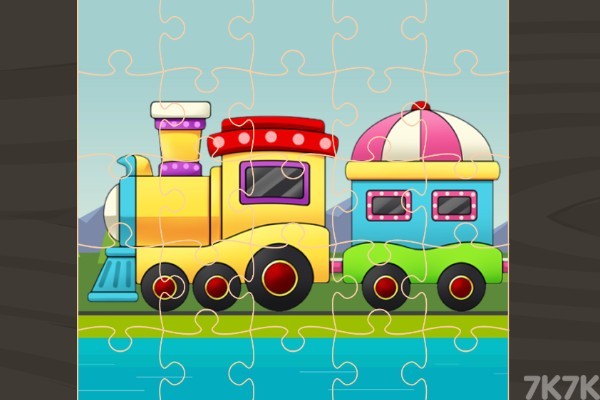 《小火车拼图》游戏画面4