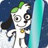可爱狗滑雪